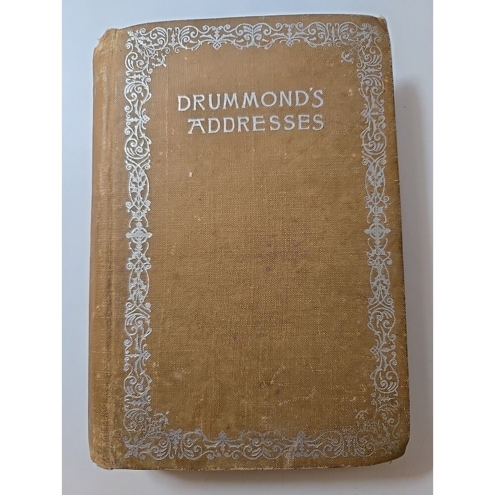 Antique Book Drummond Addresses Scottish Evangelist